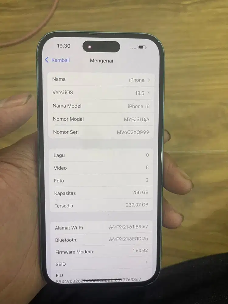 Iphone 16 256GB ibox full set 100%