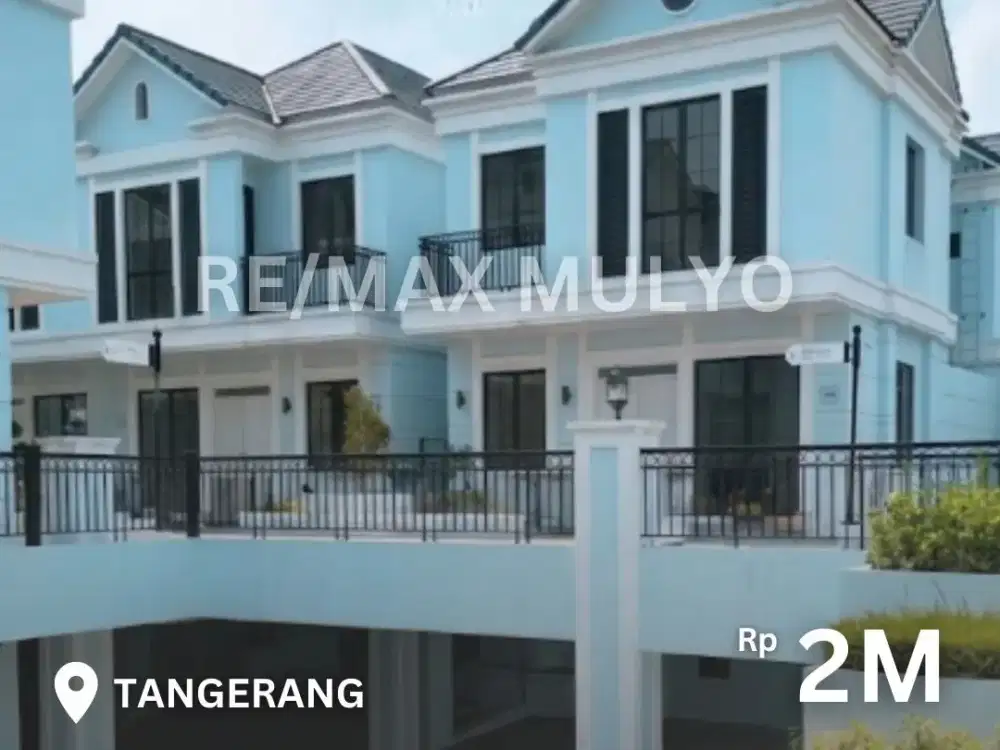 Dijual Rumah Cluster Mewah 3 Lantai Desain Modern Minimalis Area Tangerang