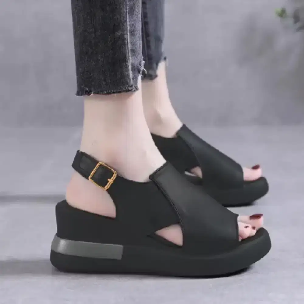 Cod bayar ditempat sandal wedges ranjojo
