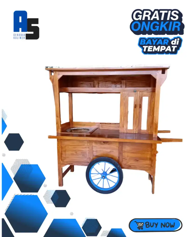 Gerobak usaha gerobak custom gerobak Mie bayar COD
