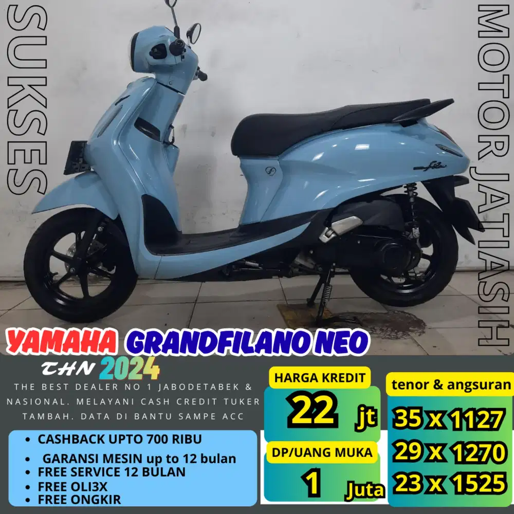 PROMO (SUKSES MOTOR) ANGSURAN TERMURAH DP YAMAHA GRAND FILANO NEO 2024