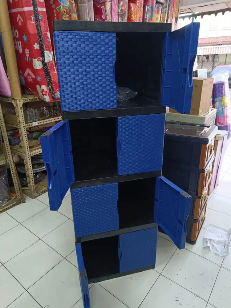 lemari plastik brio susun 4