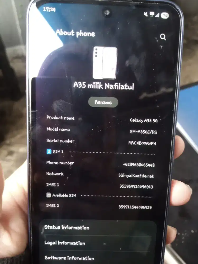 Samsung A35 Ram 8/256