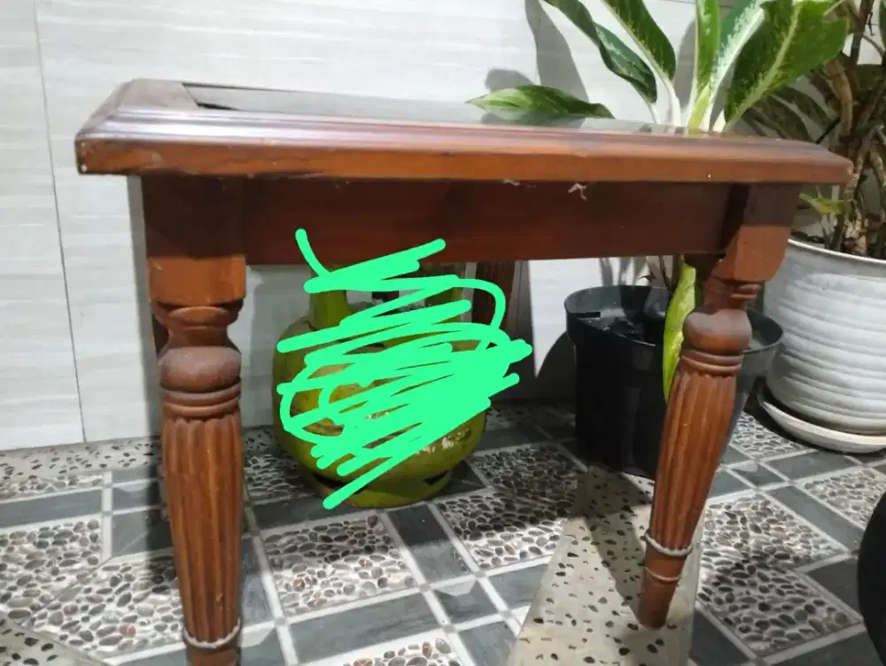 Meja  kayu Jati