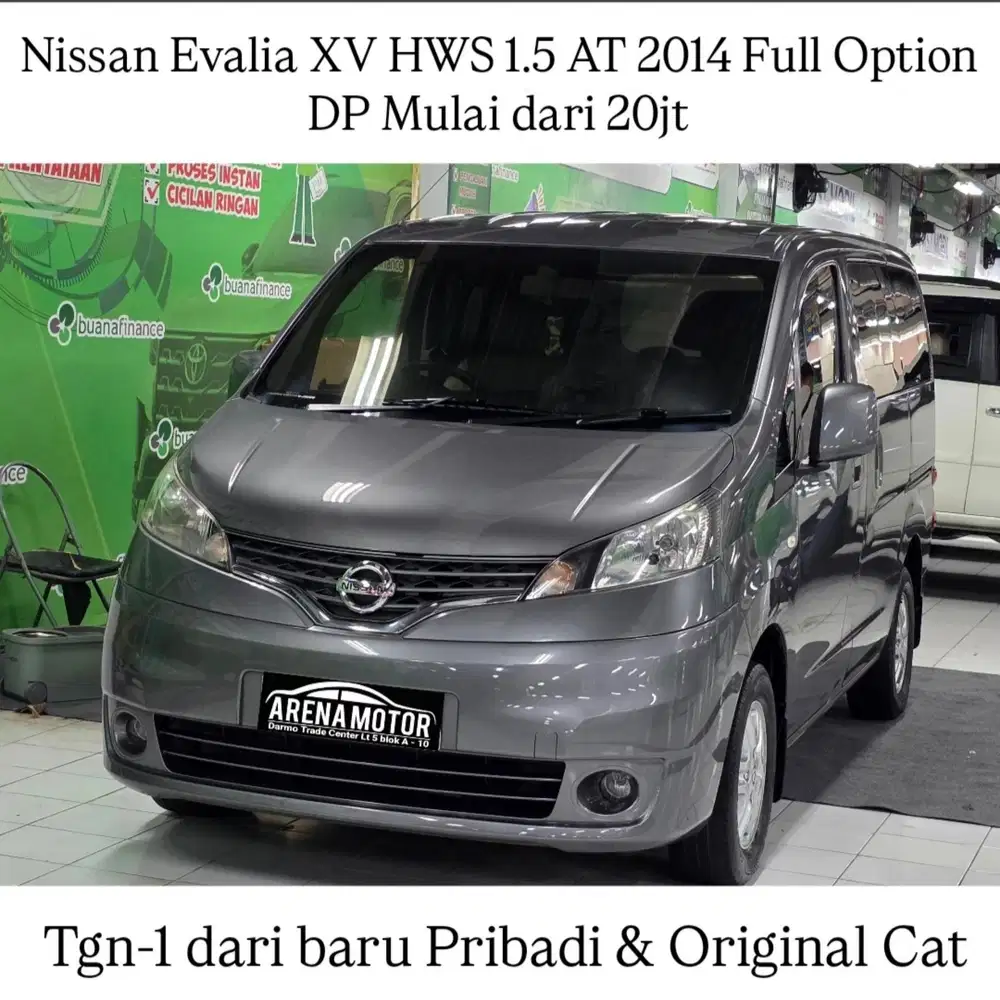 [KM 80rb] Nissan Evalia XV HWS AT 2014 Tgn-1Ori Full Option# 1.5 Matic