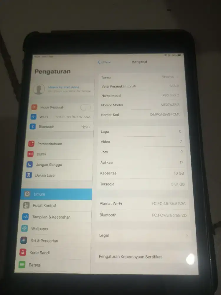 Ipad mini 2 mulus 16gb
