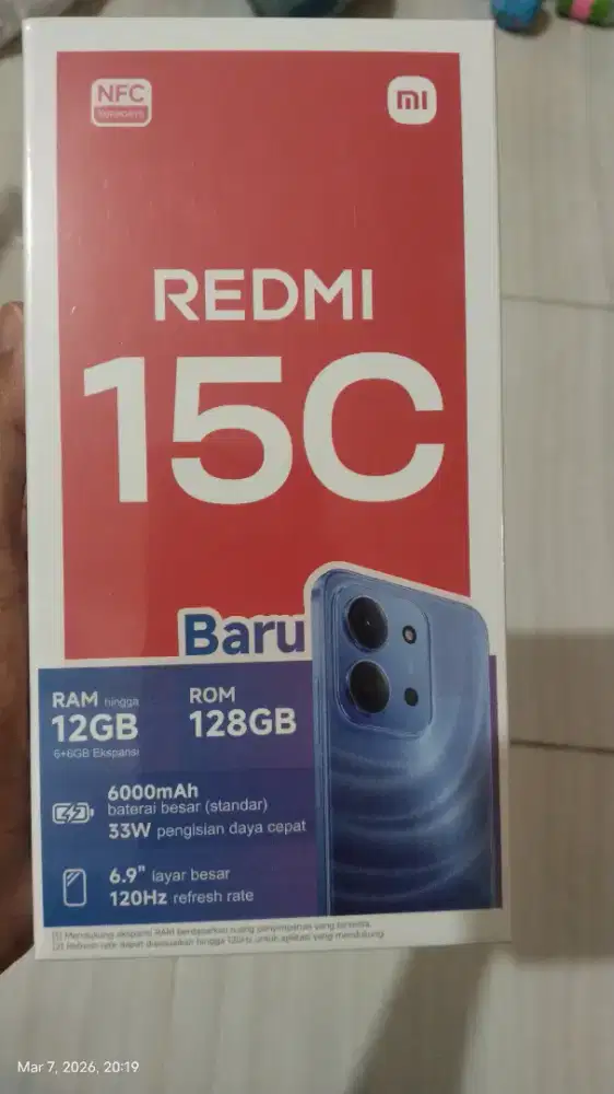 REDMI 15C RAM 6+6 128GB