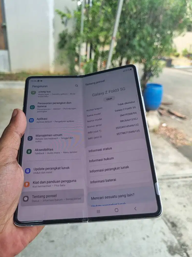 samsung z fold 3 256gb sein lengkap ori