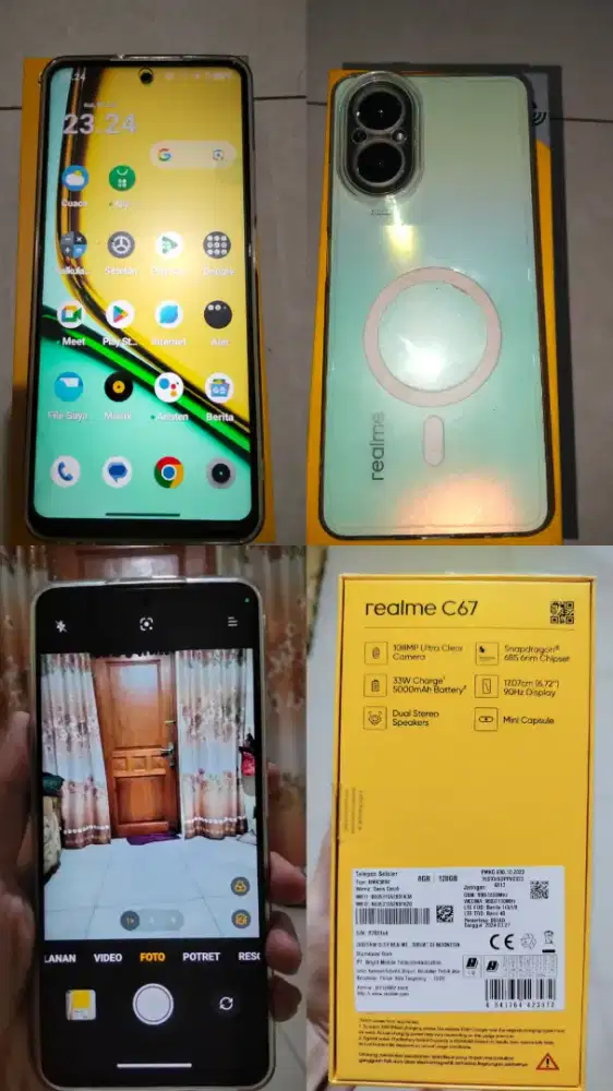 Realme c67 ram 8+8 128GB