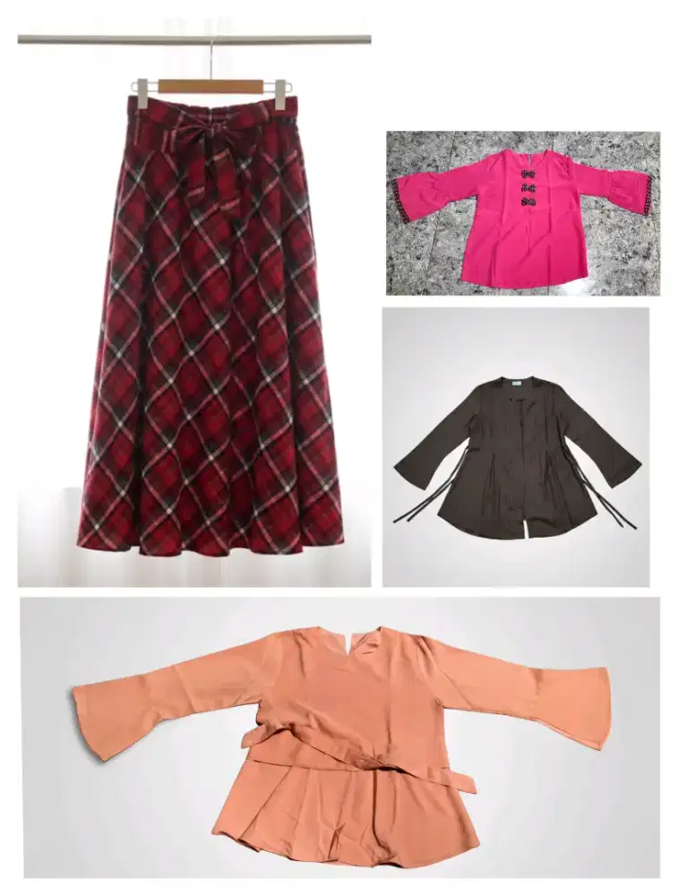 Baju polos dan rok
