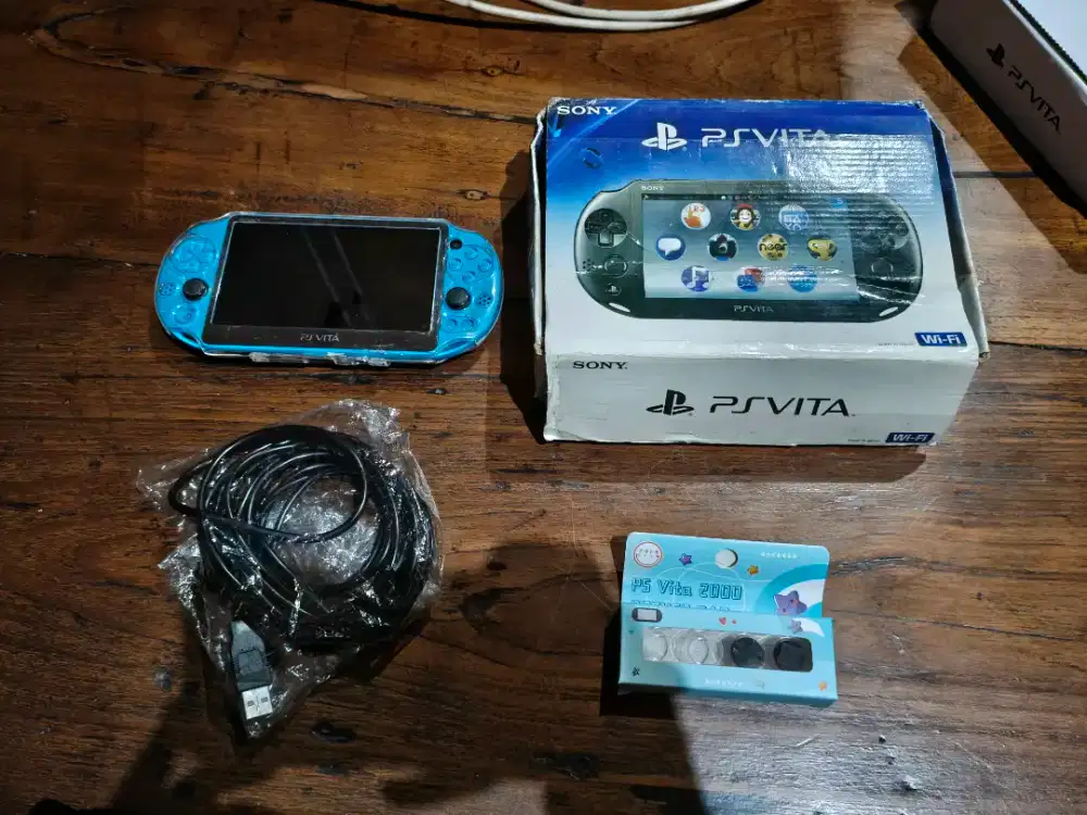 PS Vita Slim 64 gb Biru Aqua Blue