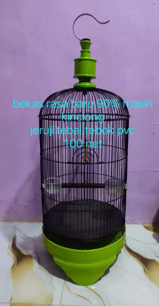 sangkar love bird pvc bekas rasa baru