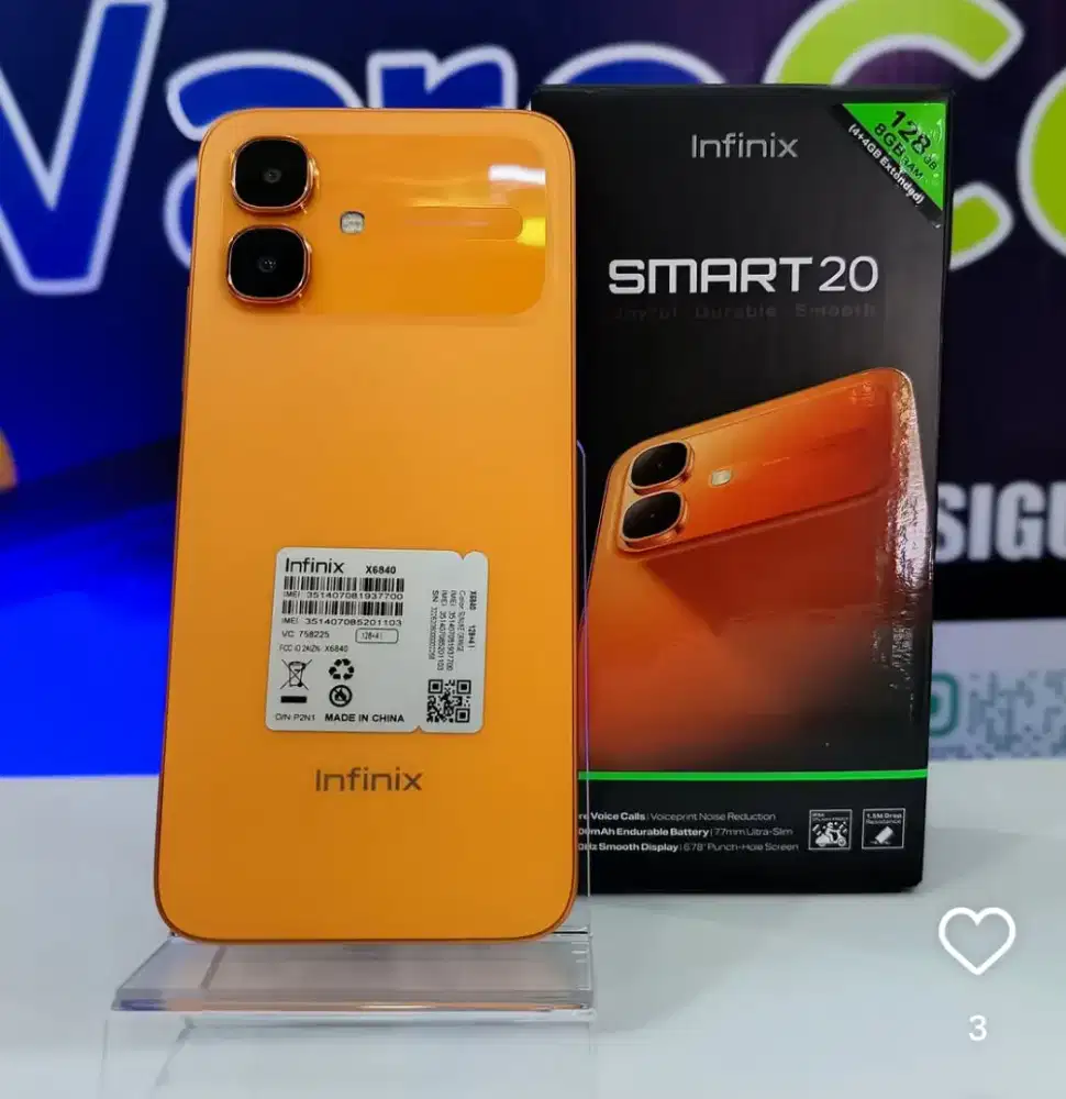 INFINIX SMART 20 8/128GB 'ATLANTIS DAHSYAT'