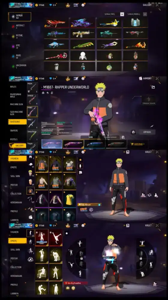 Jual akun ff murah meriah yg minat lansung inbok