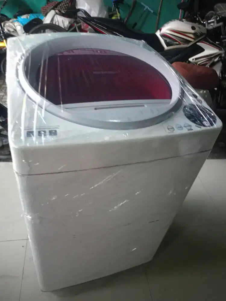 Mesin cuci 1 tabung merk Sharp otomatis mulusss