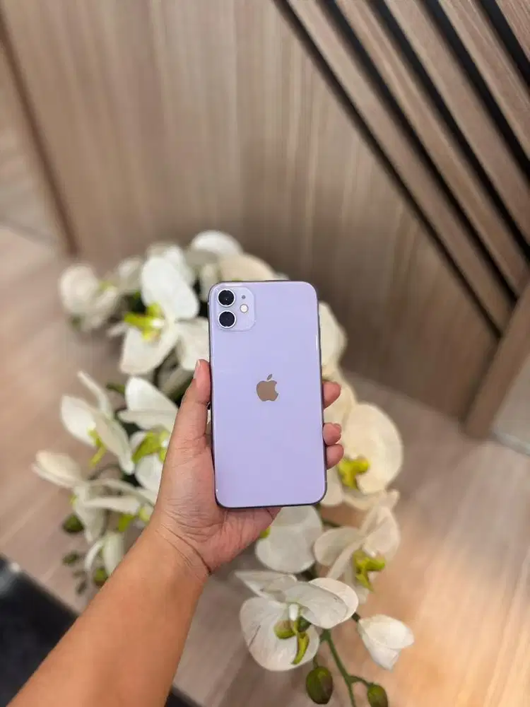 Iphone 11 128gb purple ex beacukai