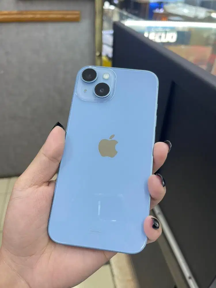 Iphone 14 128 Blue ex Ibox fullset bh88%