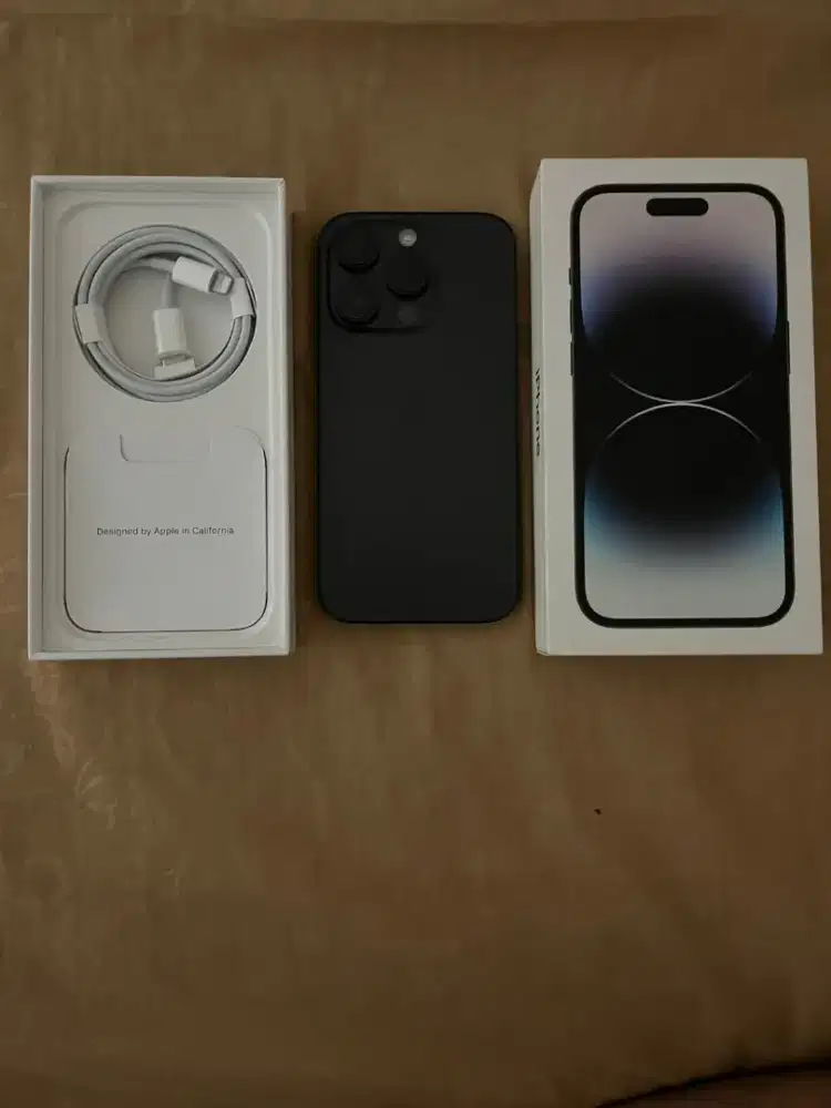 Iphone 14 pro 256gb space black garansi iBox