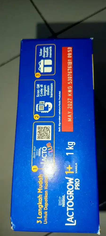 Lactogrow new rasa vanila ukuran 1 kilo