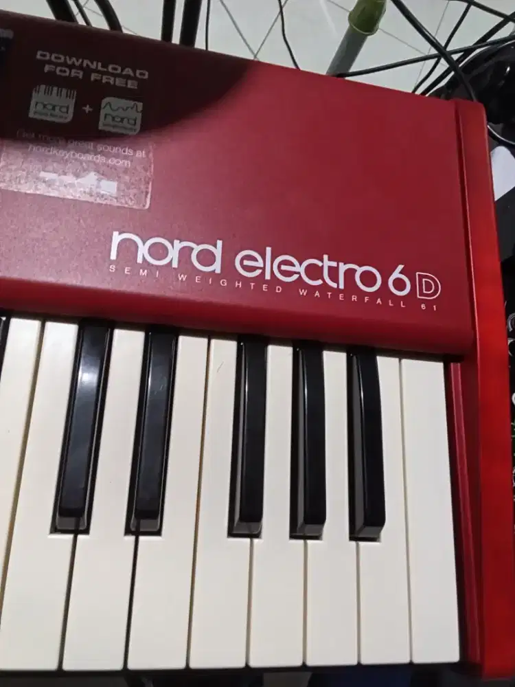 DJUAL PIANO DIGITAL KEYBOARD NORD MERAH RED PIANOS NORD ELECTRO 6D XPD