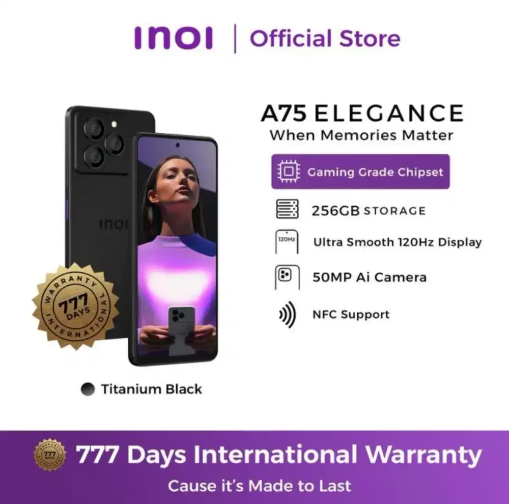 Inoi a75 6+6/256 (Baru)