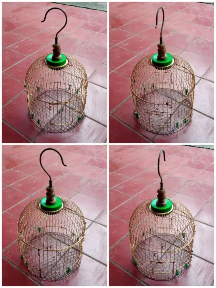 Kandang Kapsul Besi Burung Kecil ( Fullset )