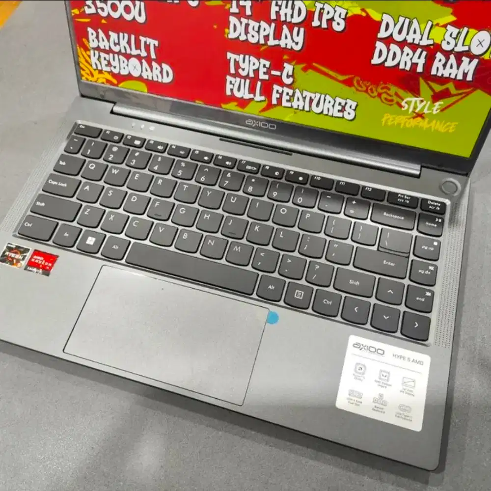 Laptop Gaming Axio Hype 5 X3 Ryzen 5 Ram 8GB ssd 256Gb VGA Vega 8