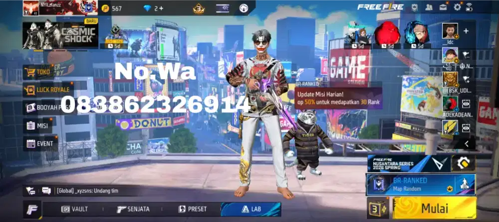 JUAL BELI AKUN FF TER JAMIN AMAN DAN TERPERCAYA 100%