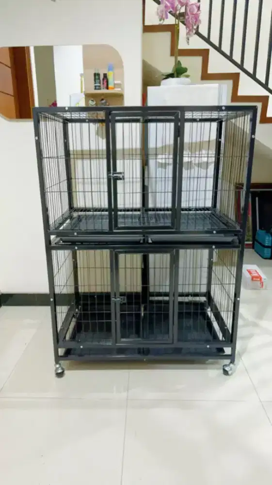 KANDANG KUCING ANJING PREMIUM 2 DUSUN BESI