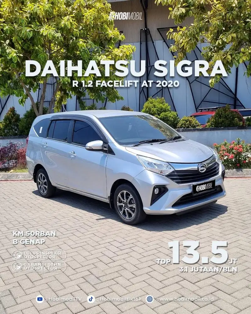 Sigra R 1.2 Facelift AT Thn 2020