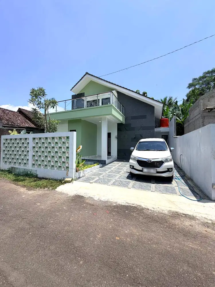 Rumah View Persawahan dan Perbukitan Menoreh di Moyudan