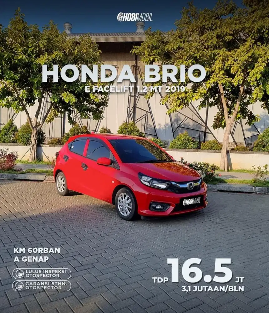 Honda Brio E Facelift 1.2 MT Thn 2019