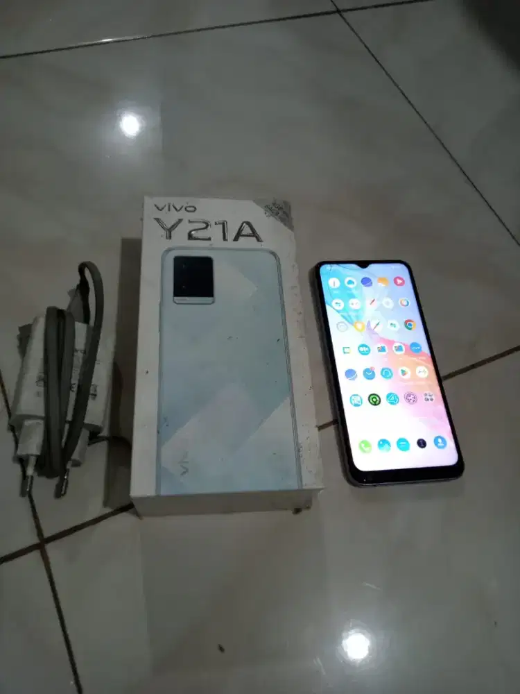 Vivo Y21A blue komplit