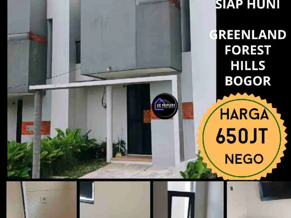 Dijual rumah 2 lantai siap huni di Greenland Forest Hills Bogor