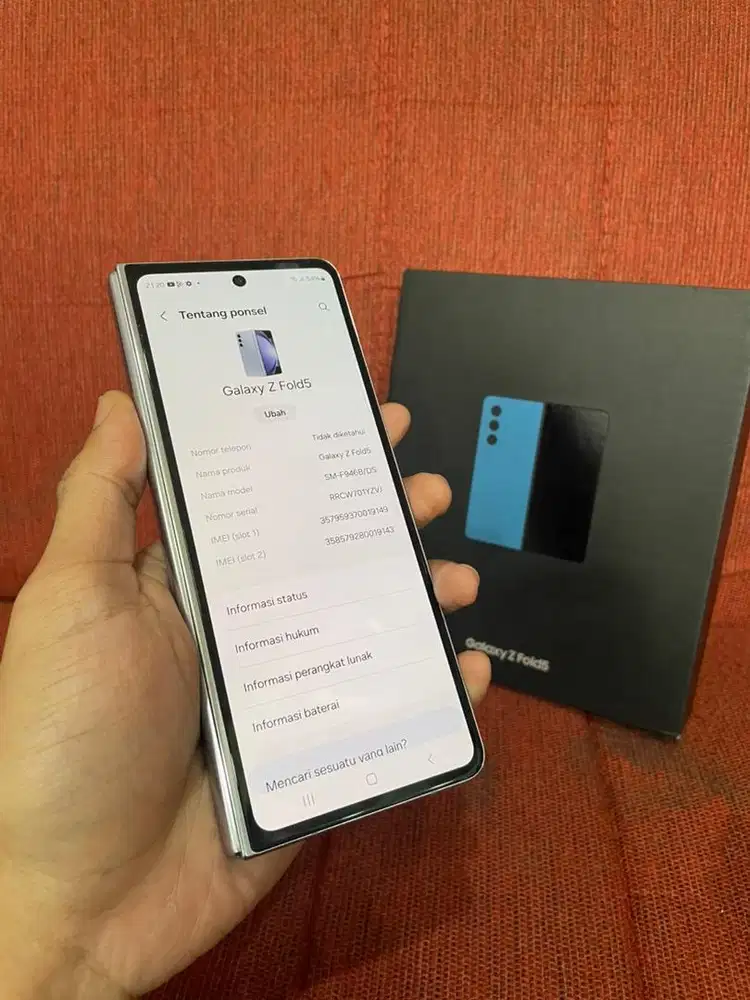 samsung fold 5 12/256 icy blue sein