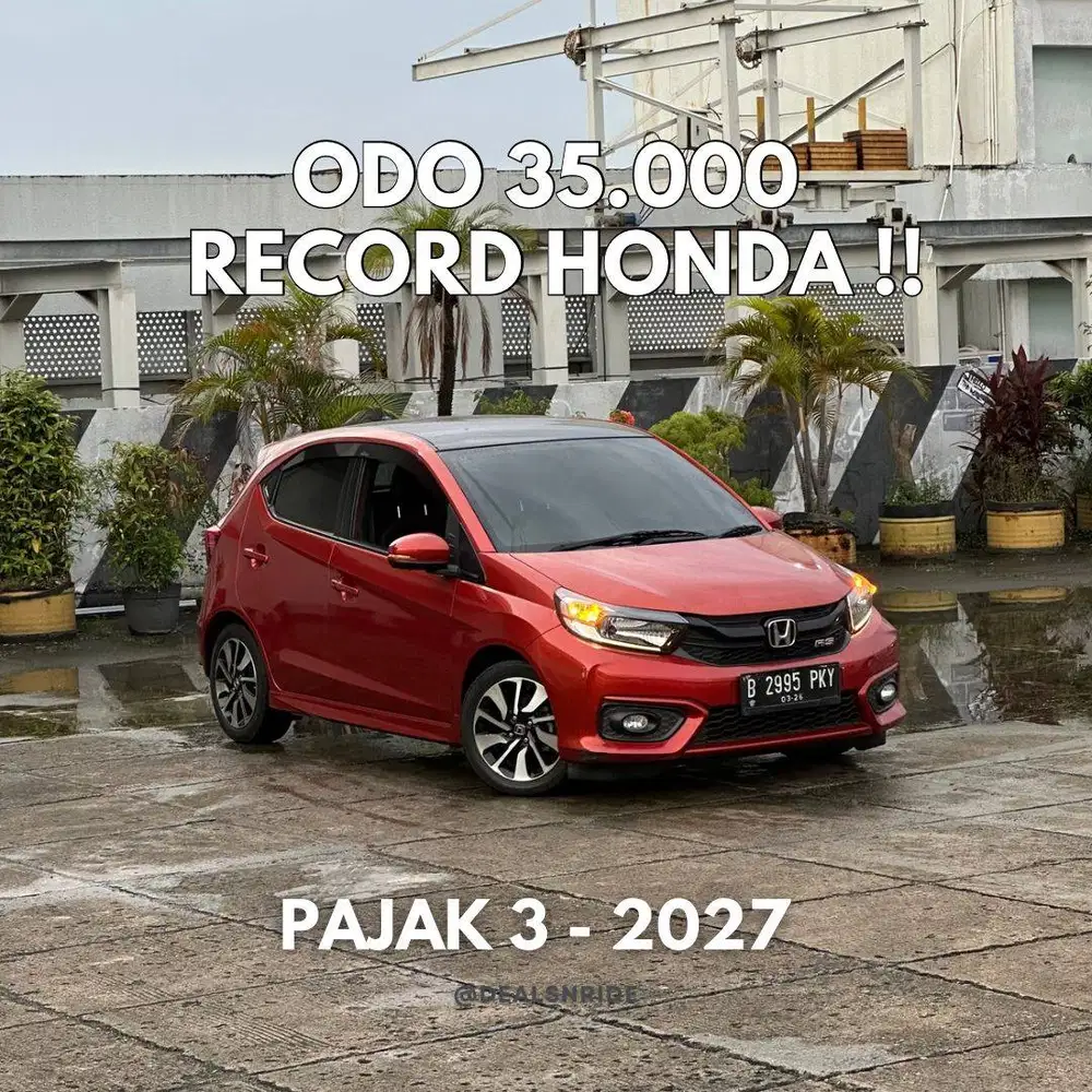 KM 35.000 SUPER ANTIKK !! PAJAK 3/2027 HONDA BRIO RS CVT 2021 MULUS