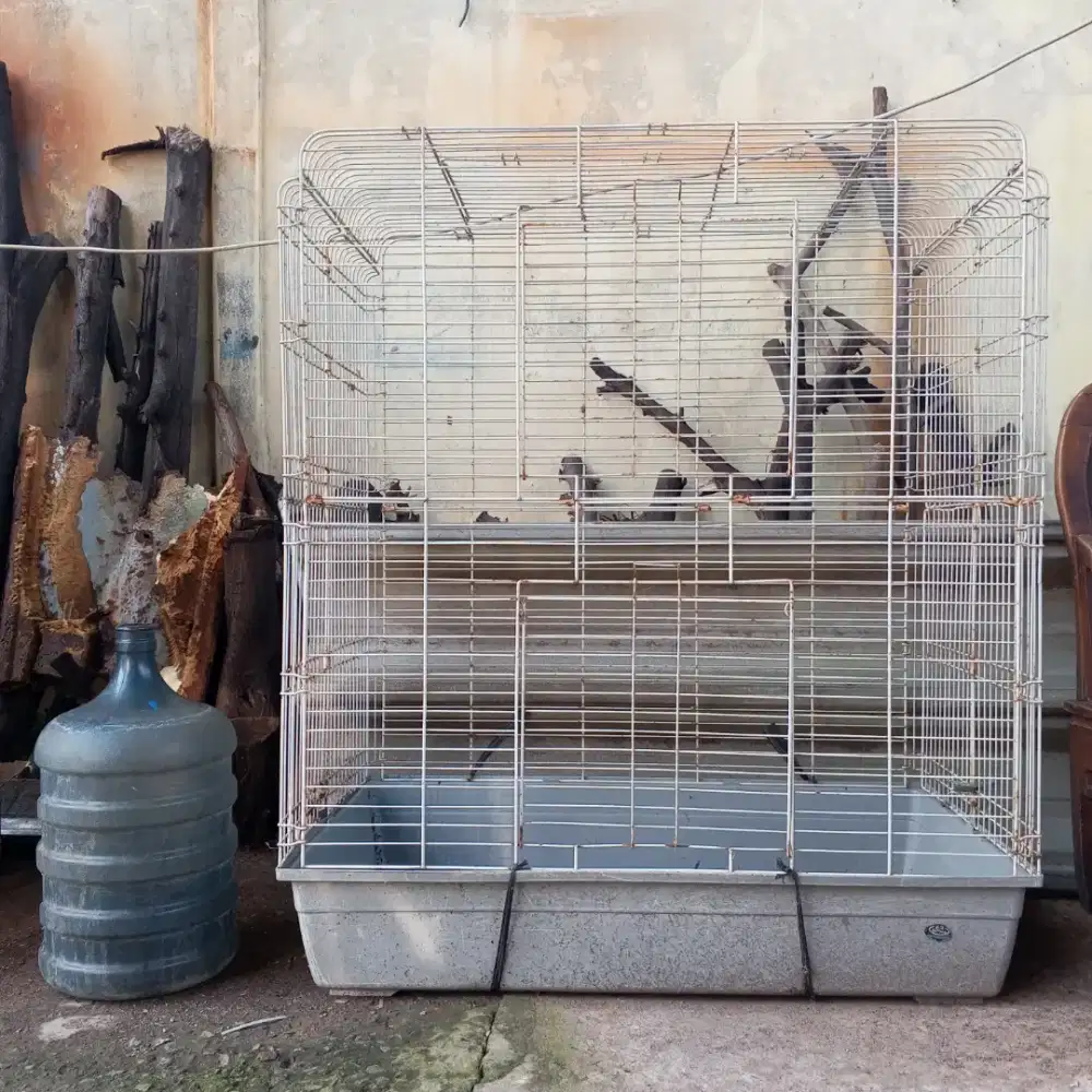 Kandang kurungan besi besar bekas second murah