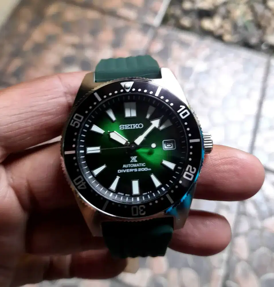 Seiko mod 62mas jade green dial nh35 movement automatic