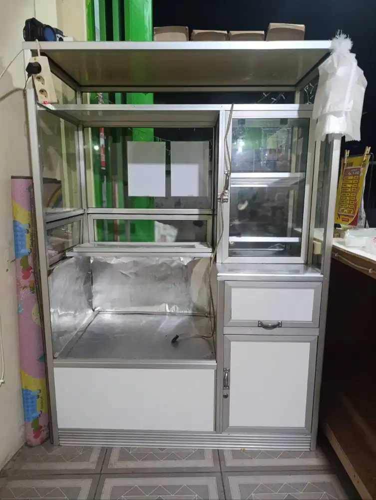 ETALASE AYAM CRISPY – SIAP JUALAN – MURAH