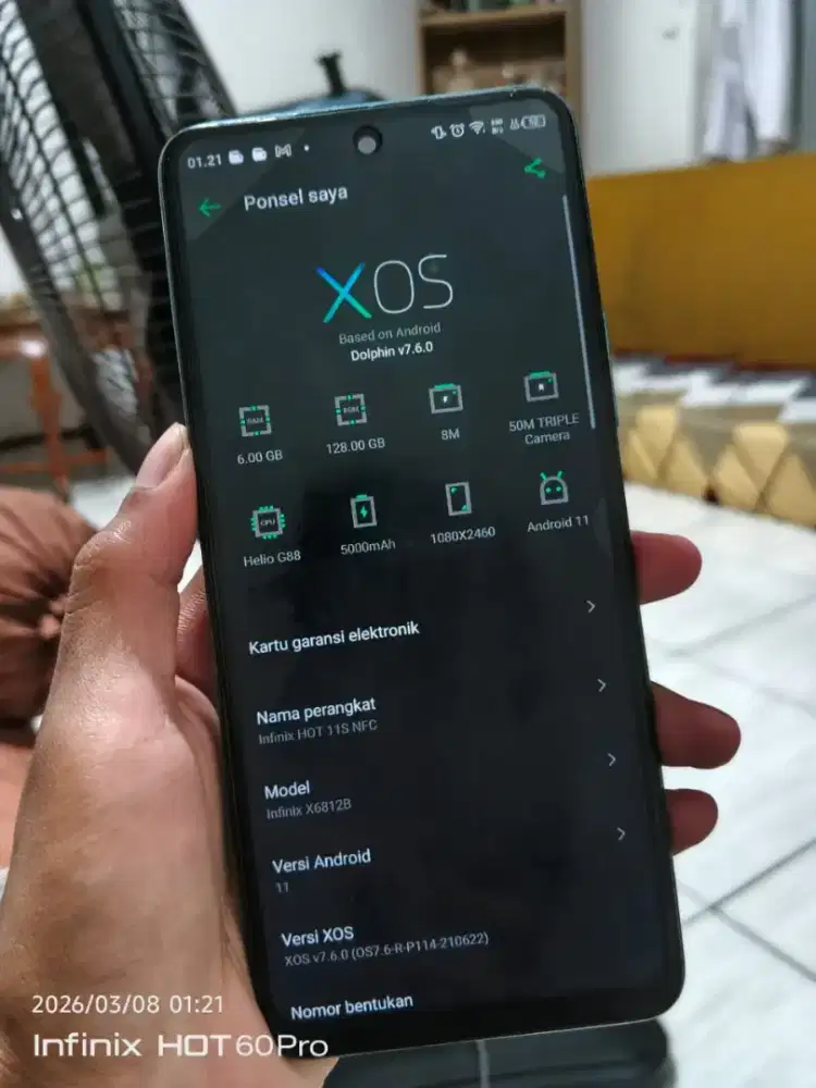 Infinix hot 11S nfc 6/128