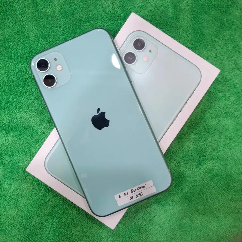 iPhone 11 128gb beacukai Fullset original Free adapter