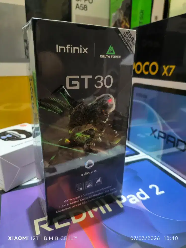 INFINIX GT 30 5G. RAM 8GB+256GB. BNIB/BARU/SEGEL. GARANSI RESMI. COD