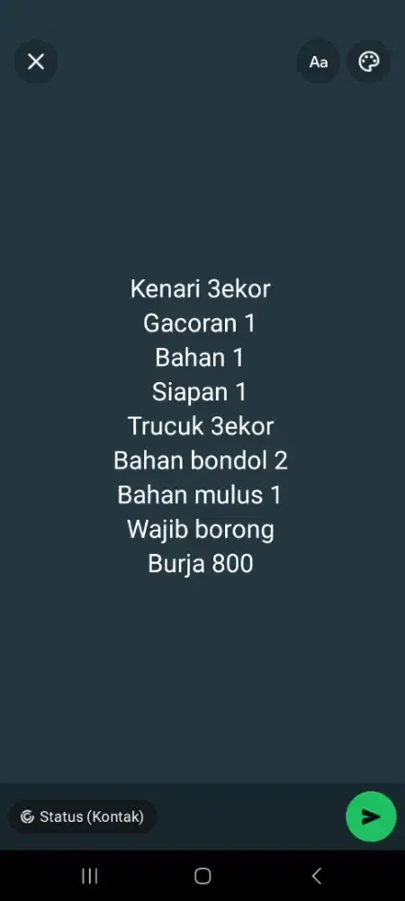 Jual borong  burung kenari trucuk cerucuk
