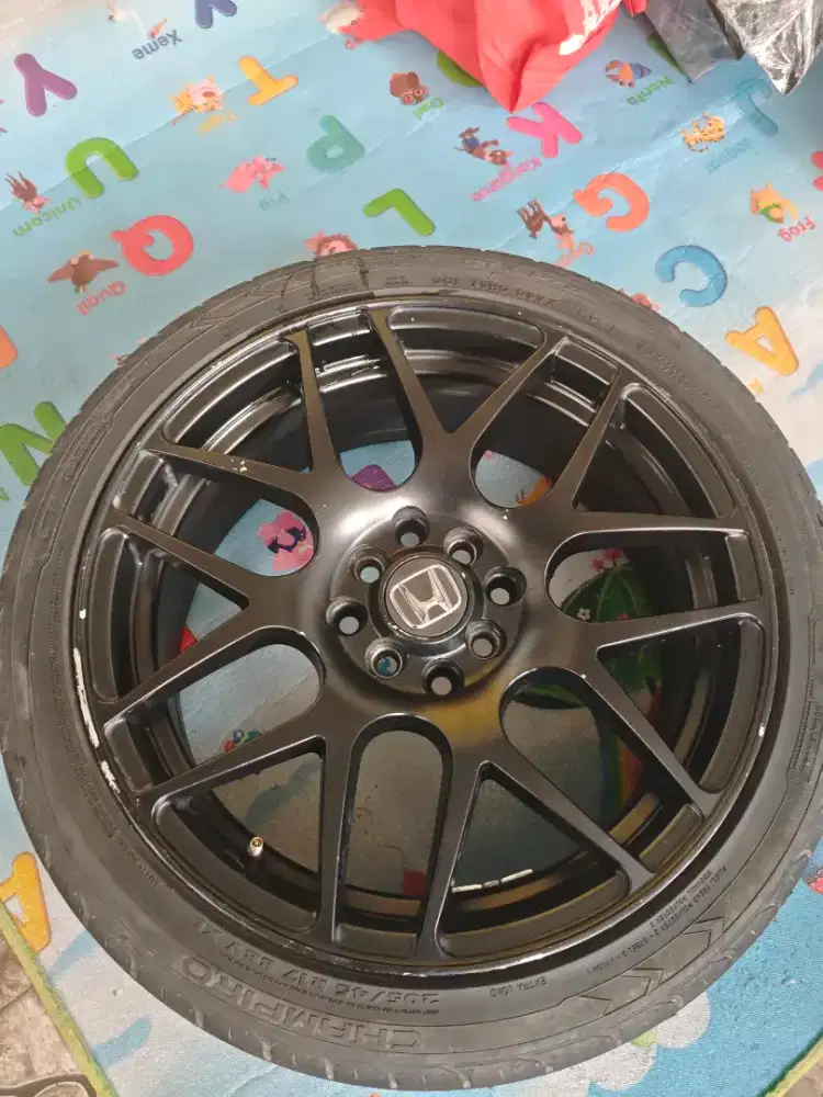 velg racing ring 17 lebar 7,5 rata pcd 4x100/4x114