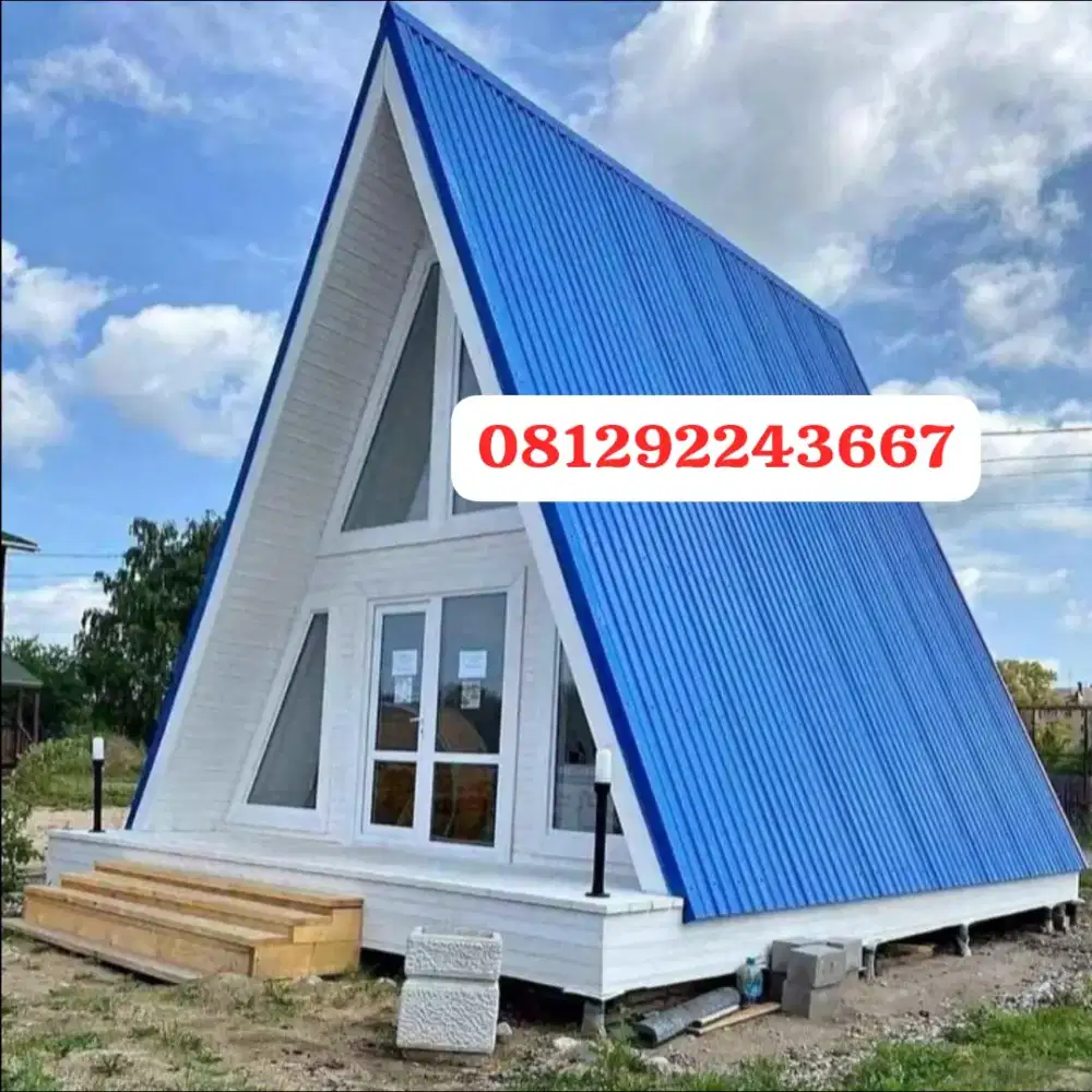 gasebo segitiga kayu jati