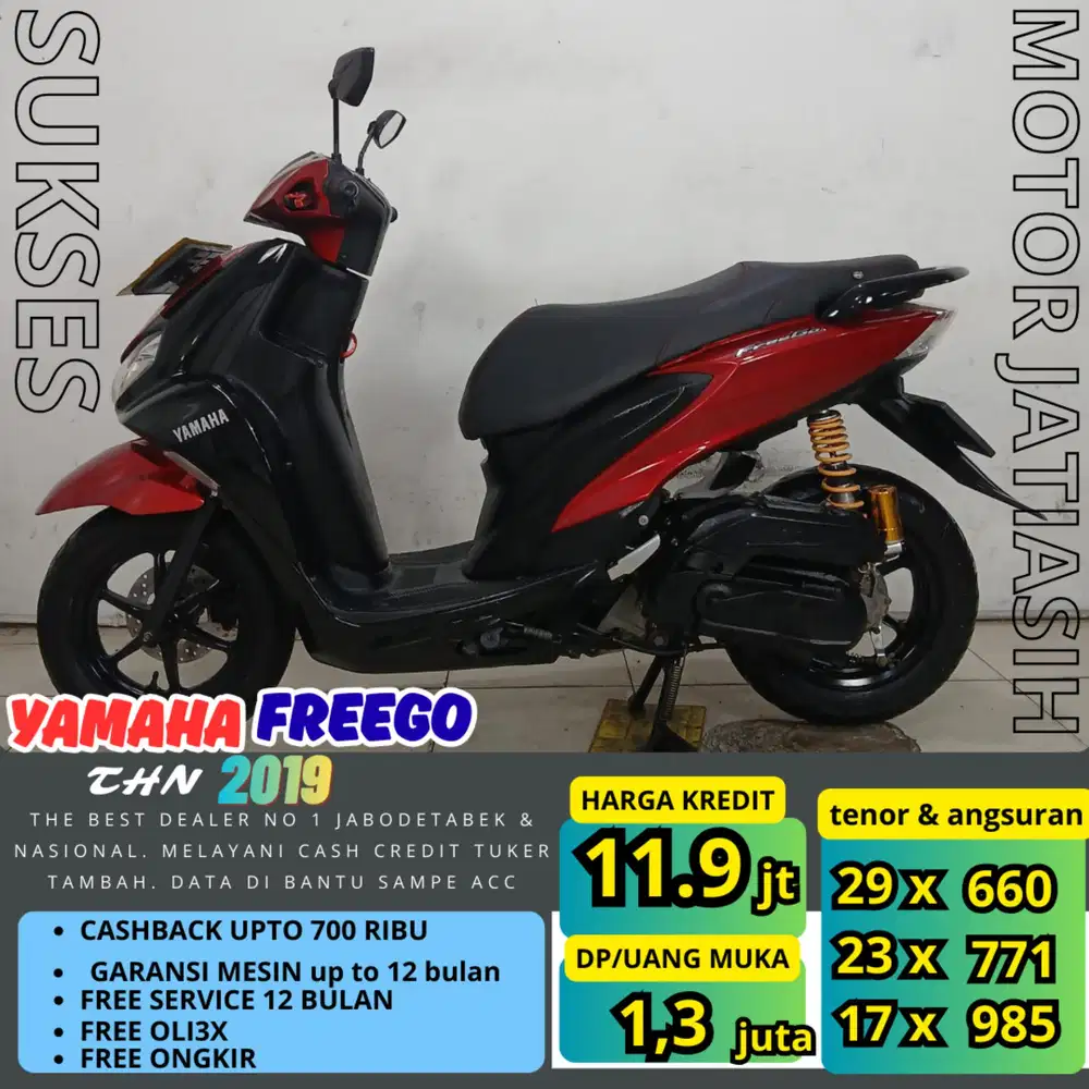 PROMO (SUKSES MOTOR) ANGSURAN TERMURAH DP YAMAHA FREEGO 2019