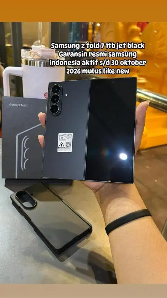 Samsung Z Fold 7 1TB Jetblack Garansi Resmi SEIN Aktif Oktober 2026