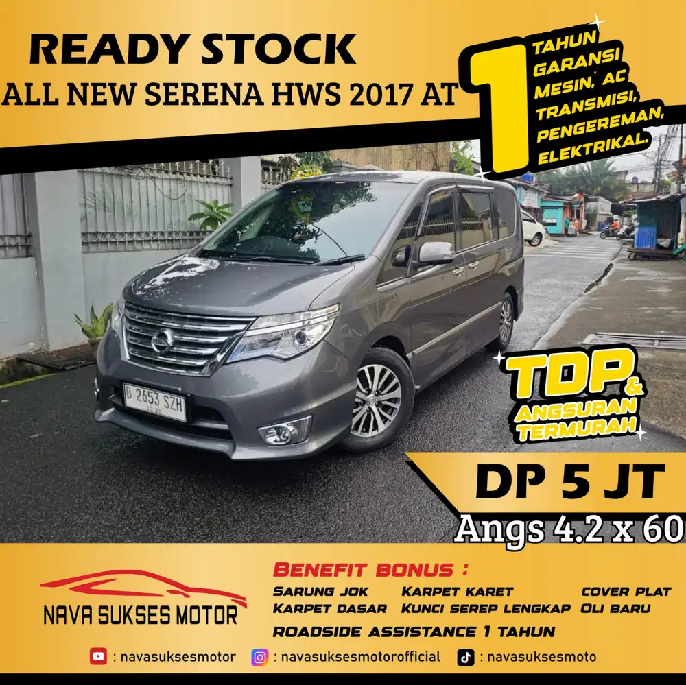TDP 5 Jt Angs Termurah All New Serena HWS 2017 Matic Abu Abu Low Km