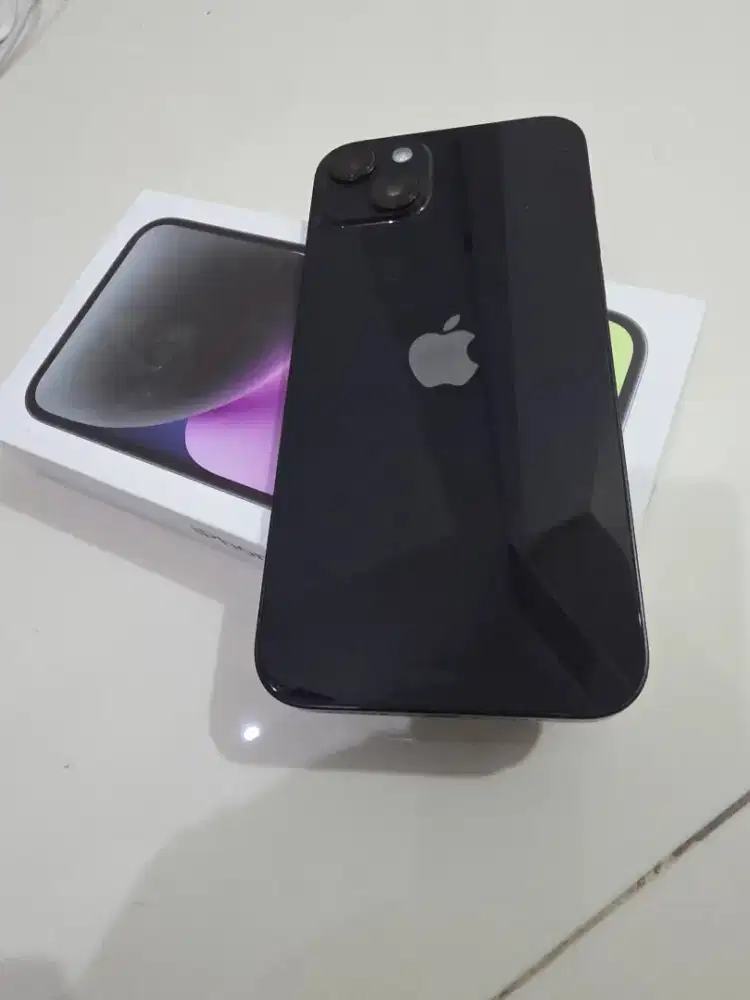 iPhone 14 plus ex ibox lengkap dus 128gb mulus total