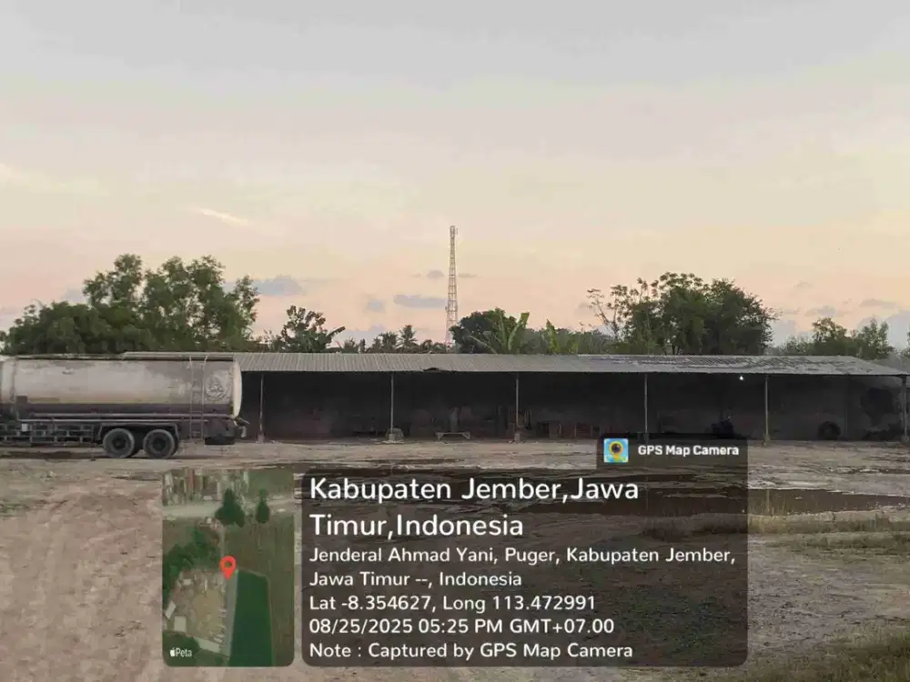 Dijual Via Lelang Gudang Jalan Desa,  Desa Pugerwetan Kec Puger Kab Jember